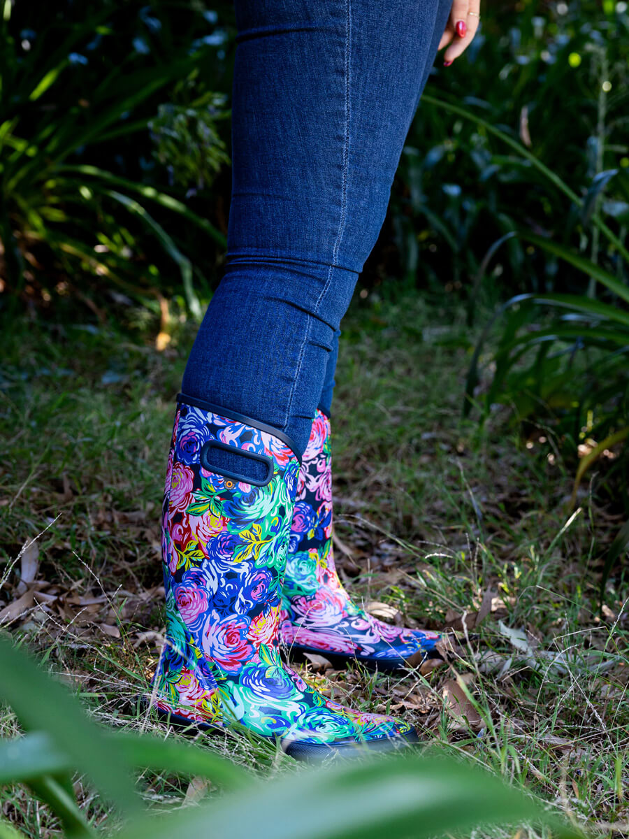 BOGS Rainboot Rose Garden xx