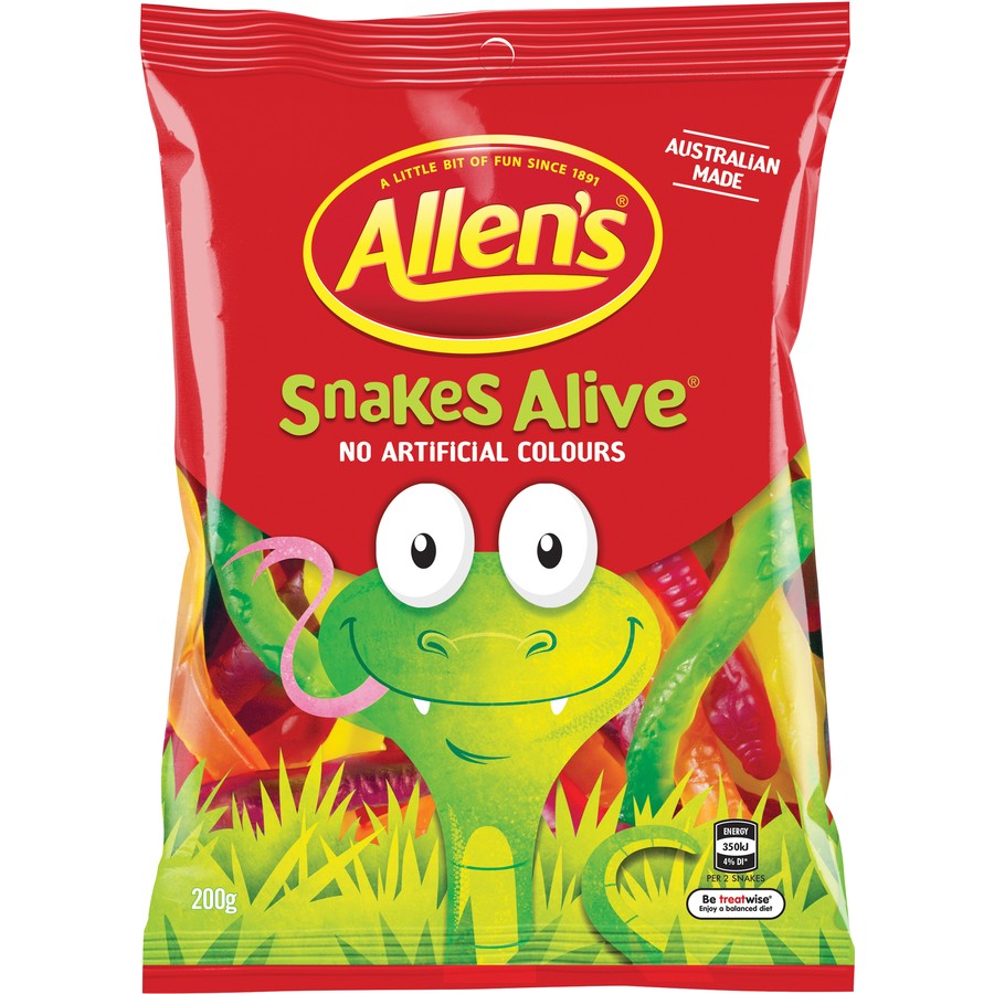 Allens Snakes Alive 200g