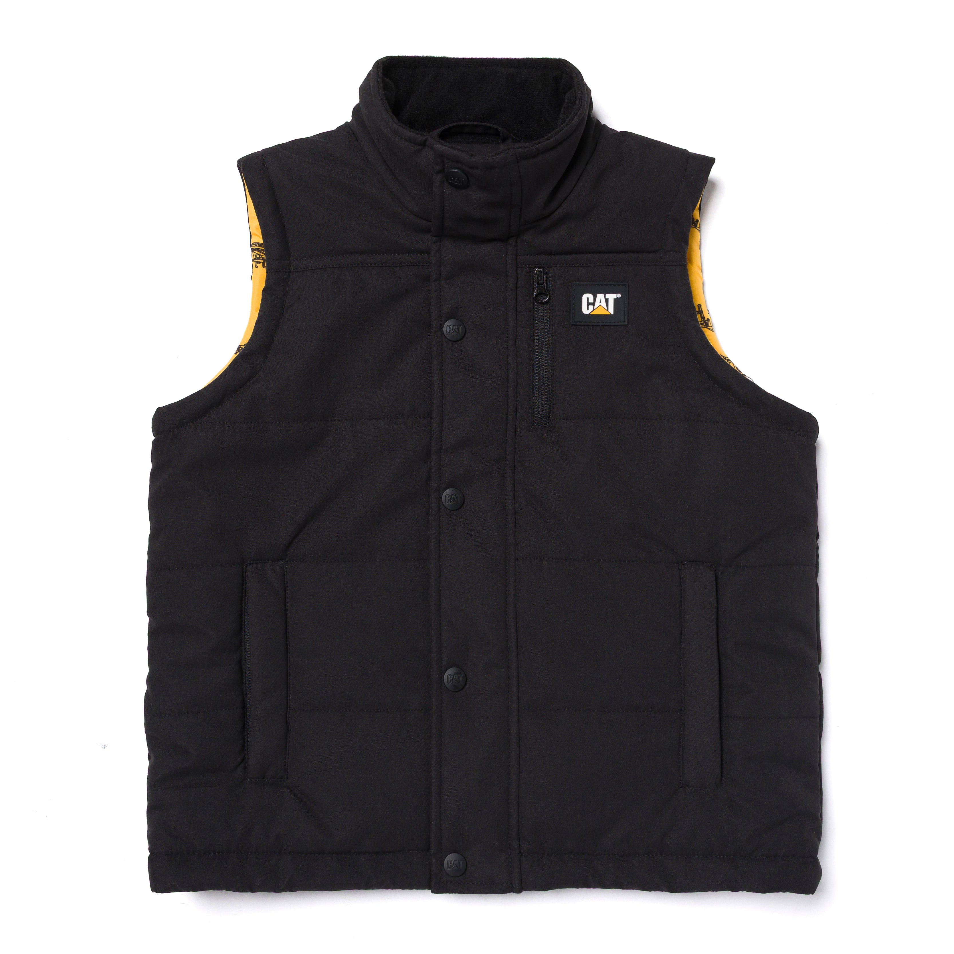 CAT Kids Puffer Vest Black