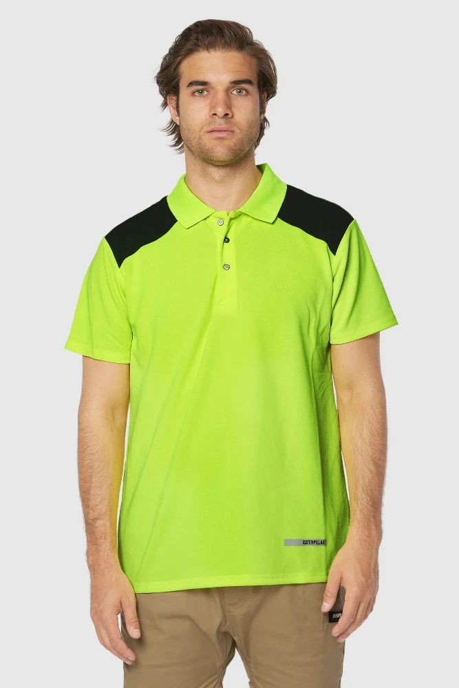 CAT Performance Hi Vis Polo