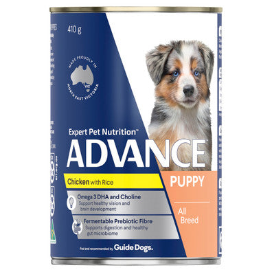 Advance Puppy All Breed Chicken & Rice Wet Food 12 x 410g