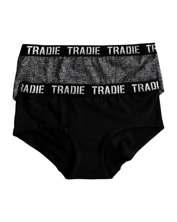 TRADIE Lady 2pk Microfibre Boyleg Undies Jimi's Hardware Hub