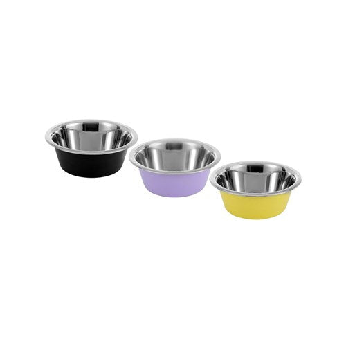 Stainless steel Pet Bowl Anti-Skid (Assorted Colours)