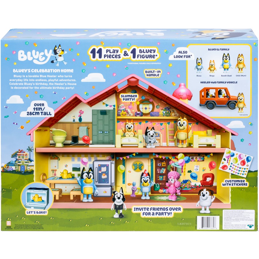Bluey's Birthday Celebration Home Playset