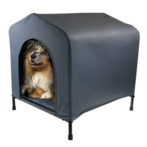 Paws & Claws Elevated Pet House with Cushion Medium