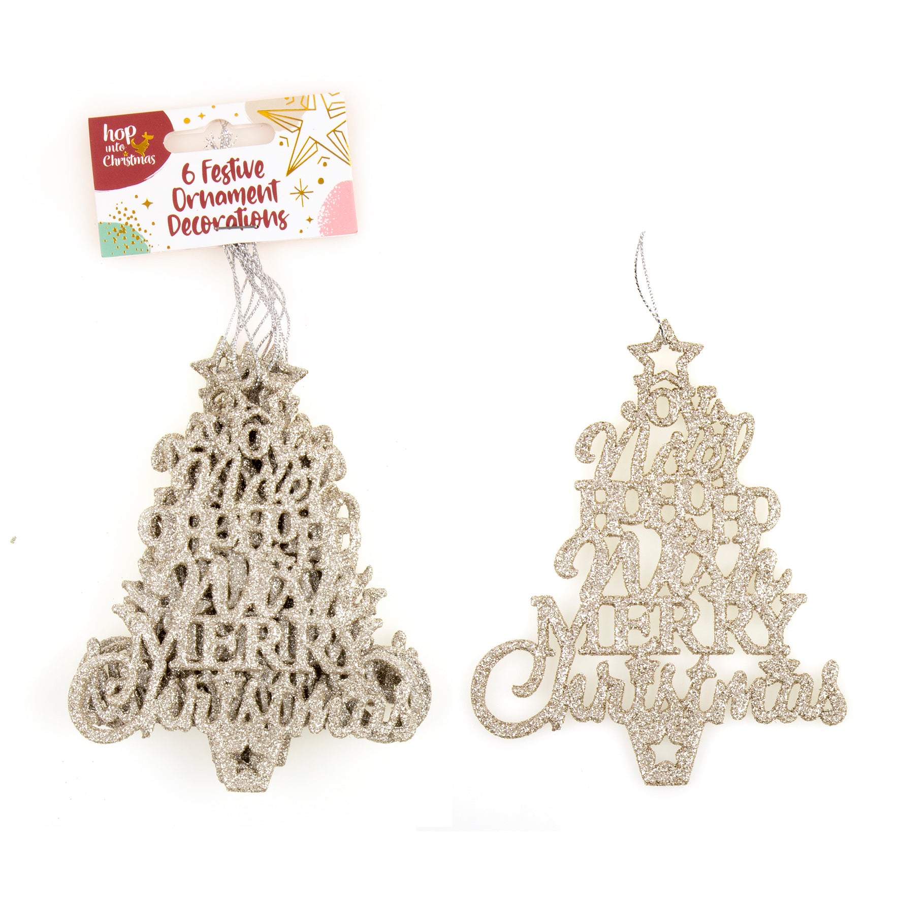 Decoration Xmas Ornaments Tree 6pk