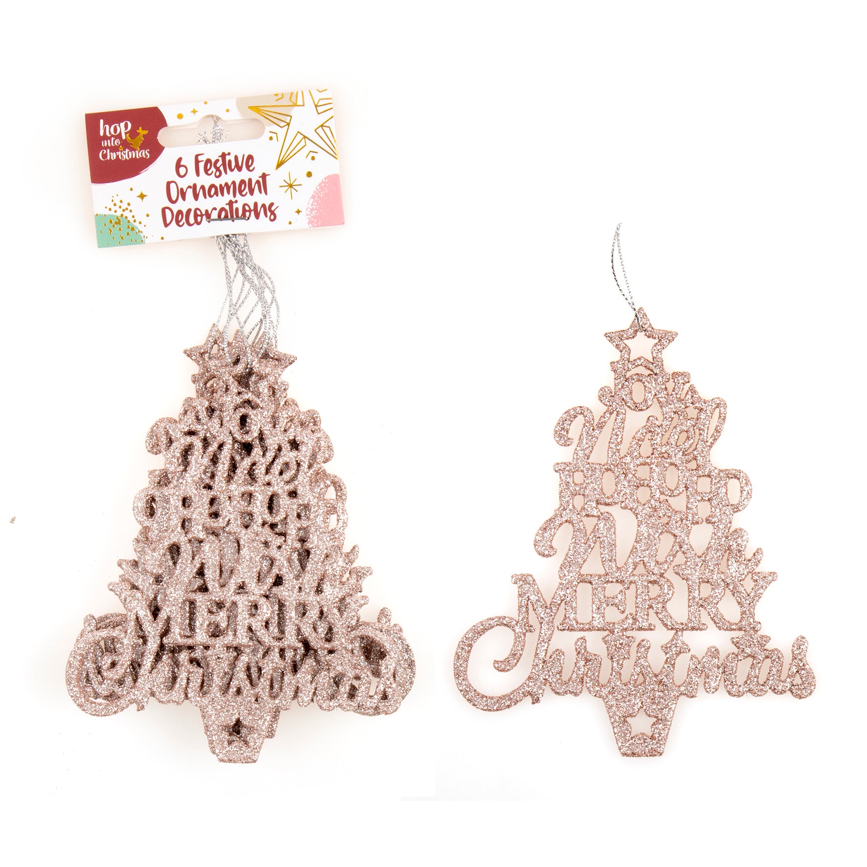 Decoration Xmas Ornaments Tree 6pk