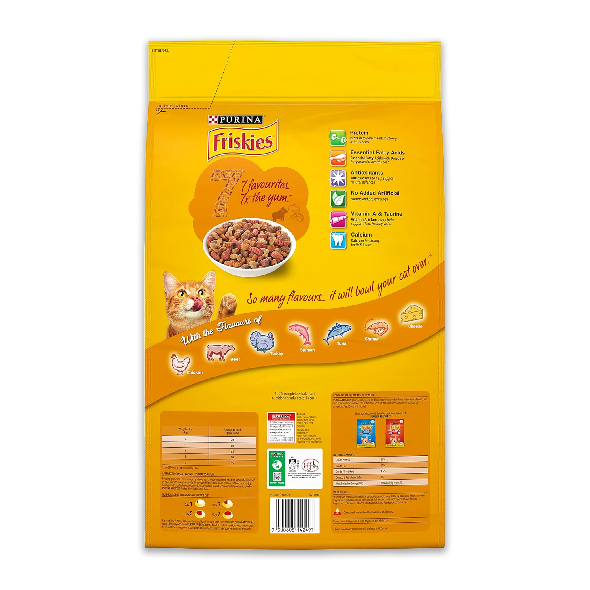 Friskies Cat Adult Dry Food 7 Flavours 10kg