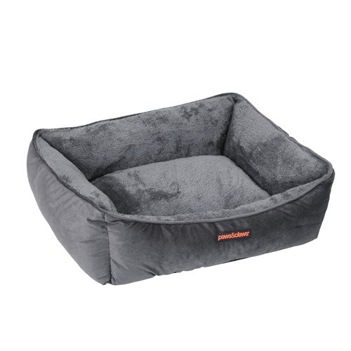 Paws & Claws Lux Walled Bed Grey Small