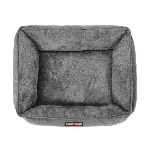 Paws & Claws Lux Walled Bed Grey Small
