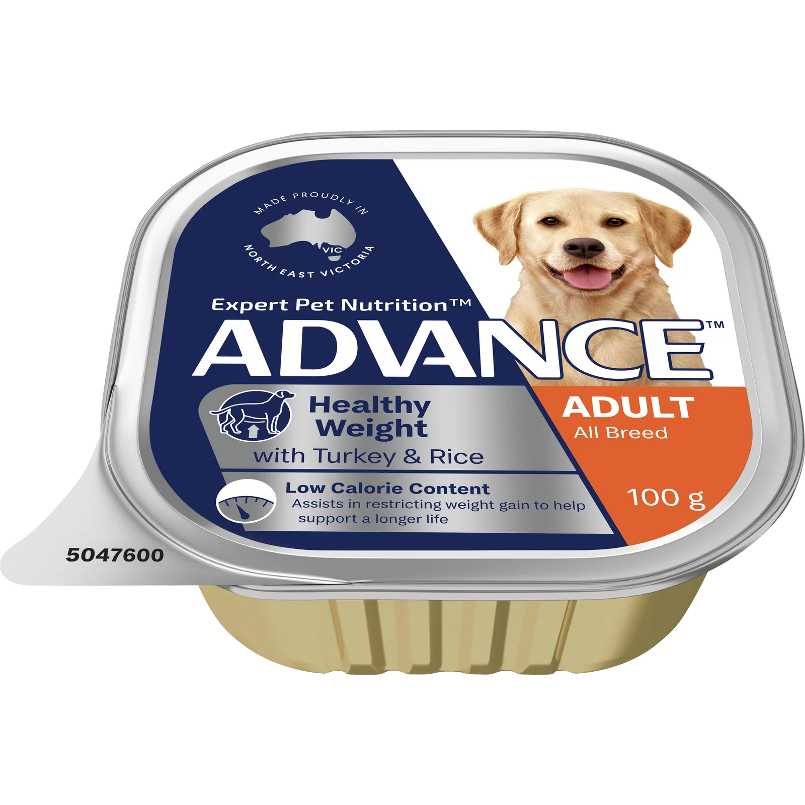 Advance Healthy Weight Adult All Breed Turkey with Rice Trays 12 x 100g