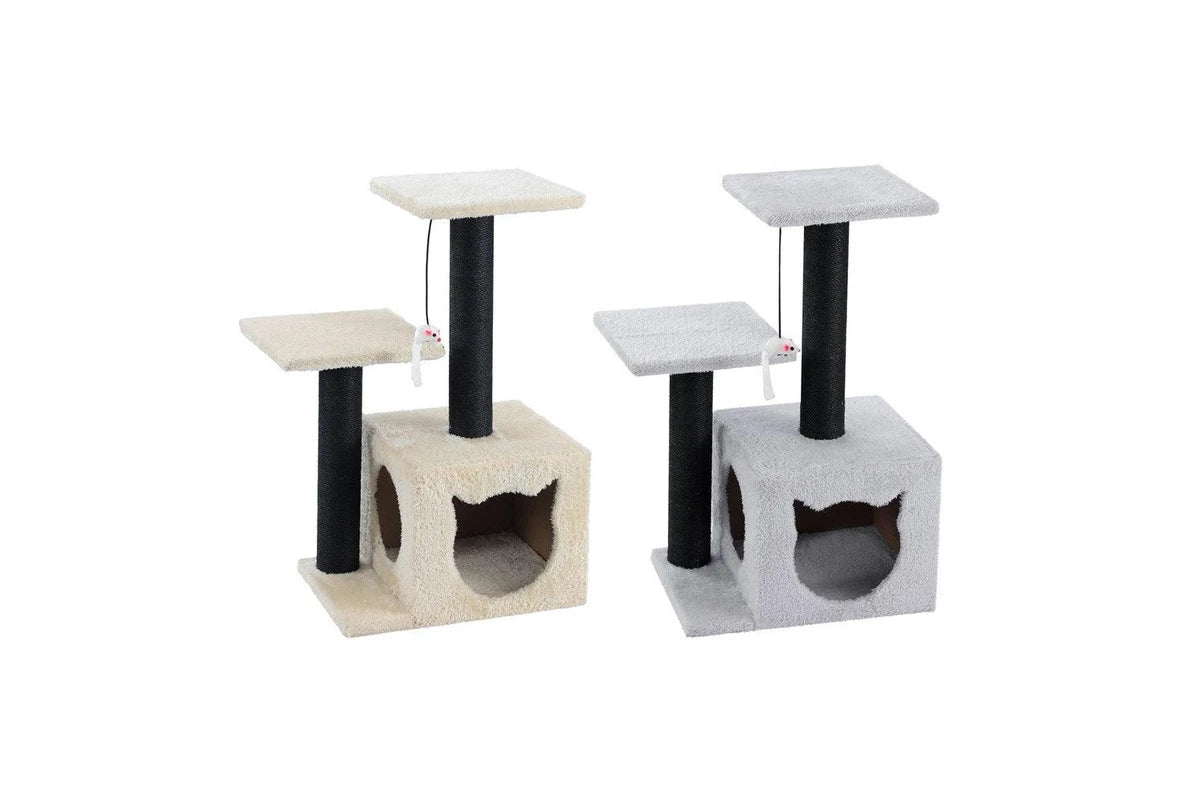 Catsby Double Platform Hideaway Tower 38X28X63cm