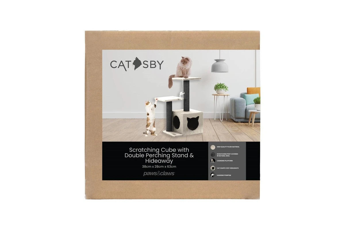 Catsby Double Platform Hideaway Tower 38X28X63cm