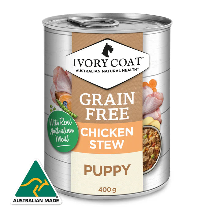Ivory Coat Grain Free Puppy Chicken Stew 400g 12pk
