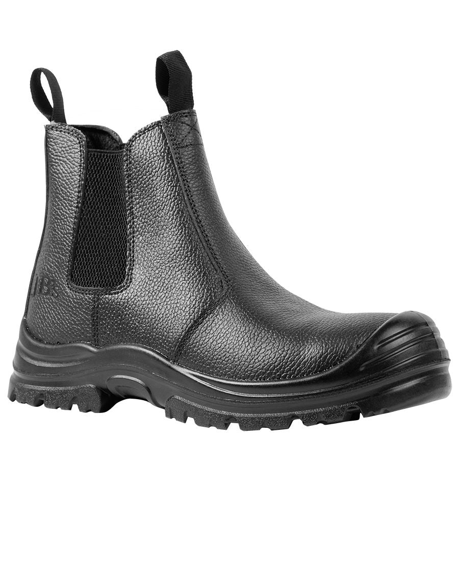 JB's Wear Rock Face Elastic Sided Safety Boot - Black