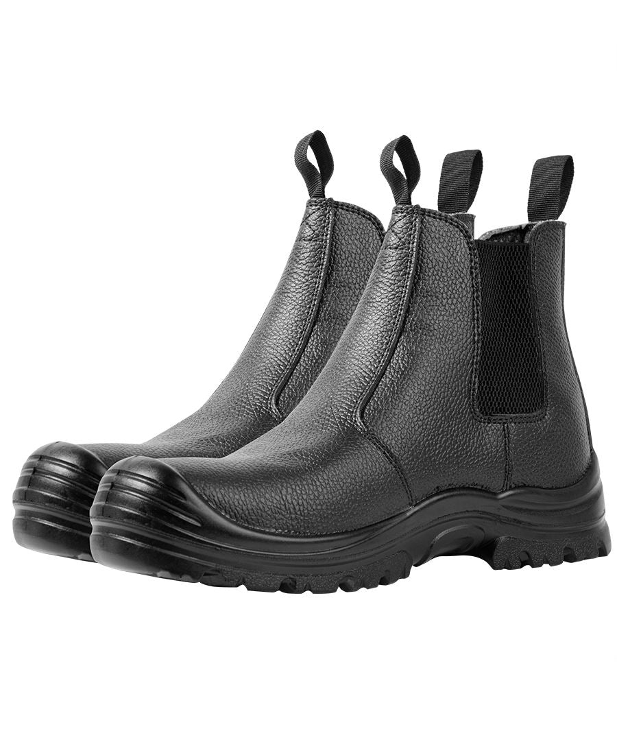 JB's Wear Rock Face Elastic Sided Safety Boot - Black