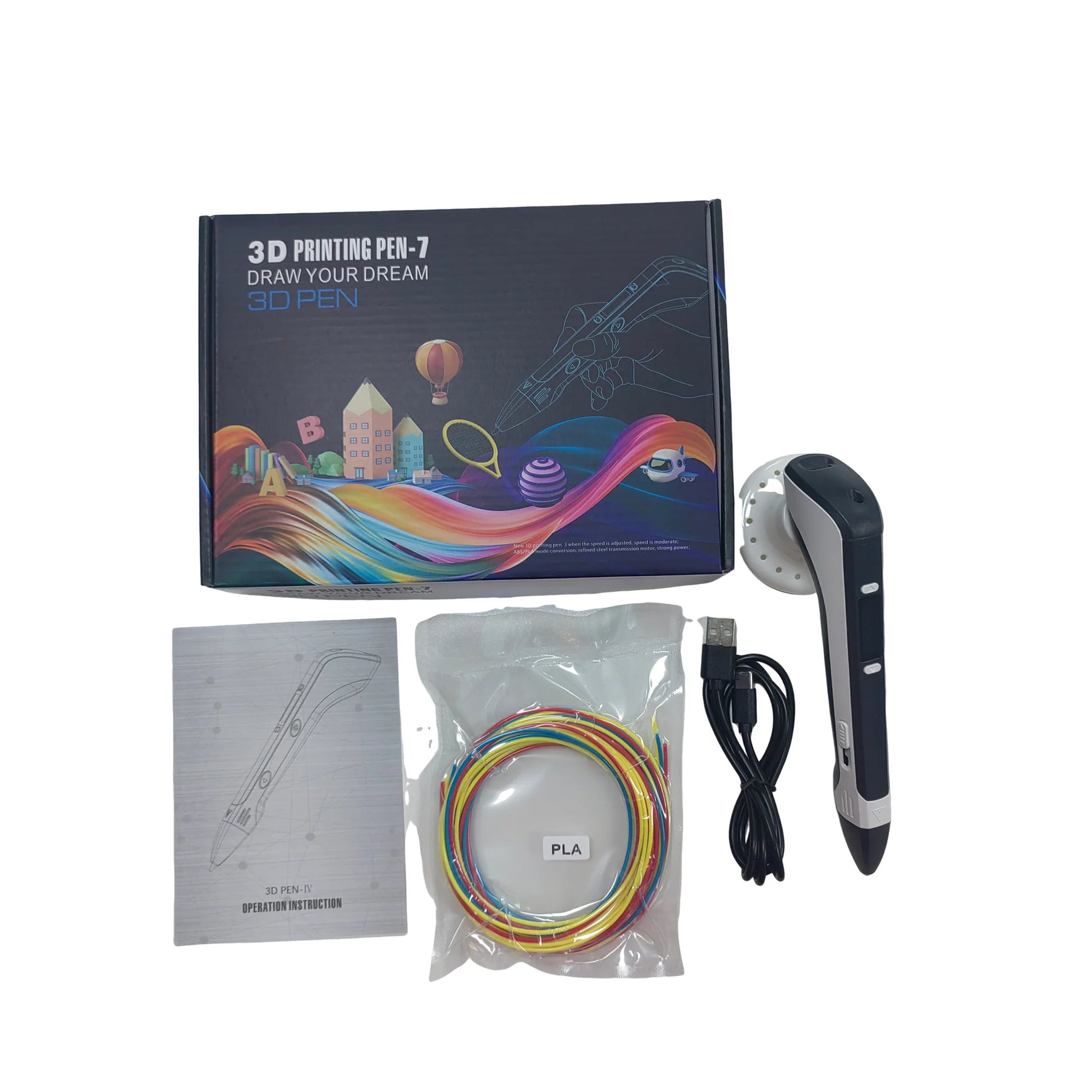 3D Printing Pen with metal gearbox assorted