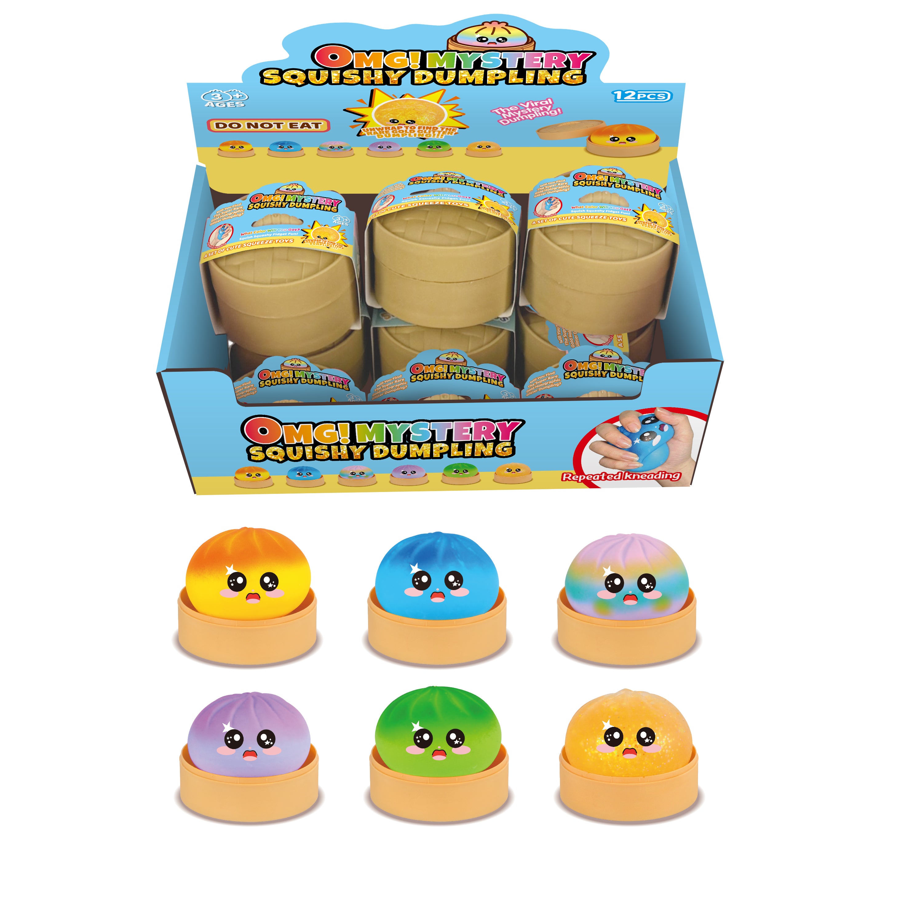 Squishy Mystery Rainbow 8.5cm Dumpling assorted XX