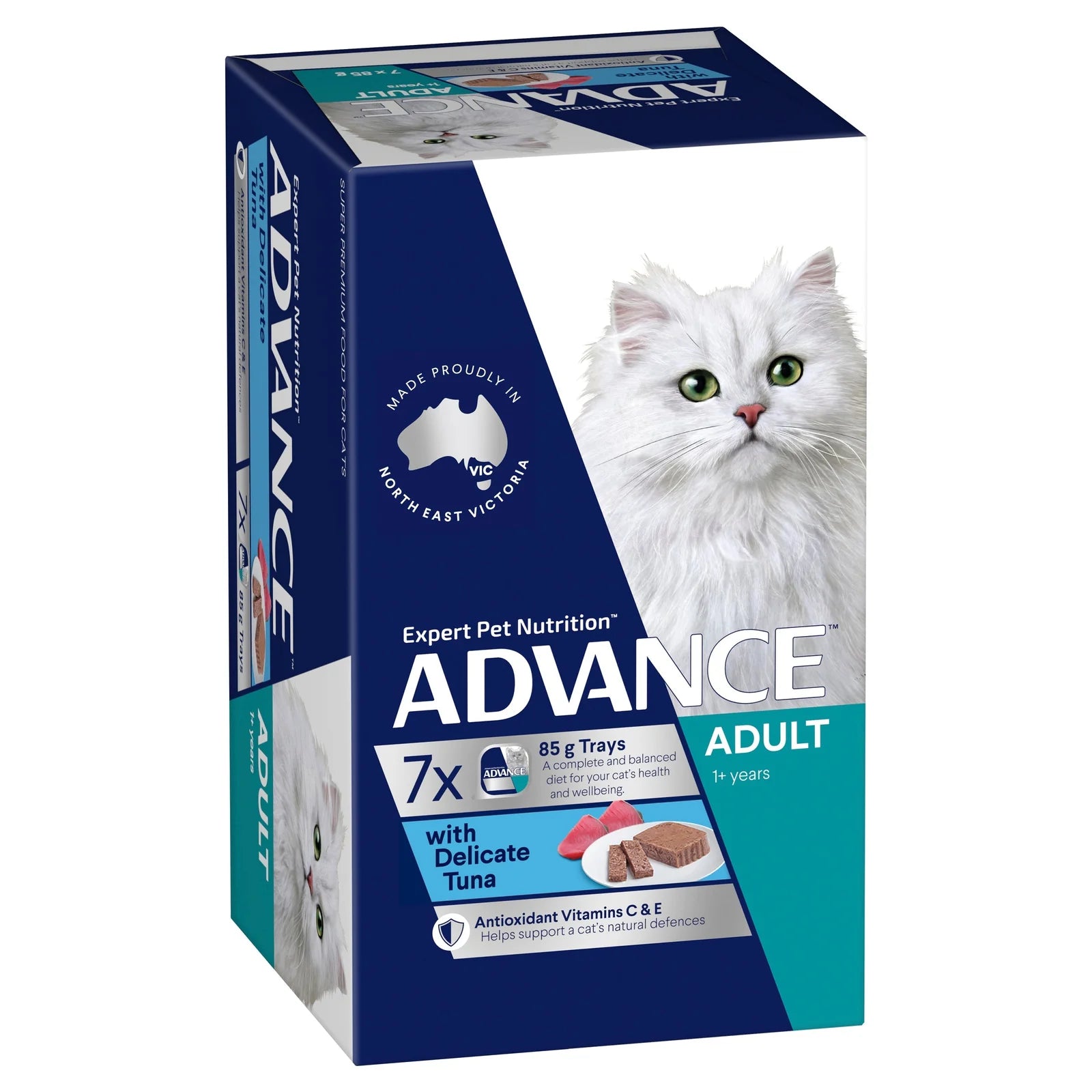 Advance Cat Adult with Delicate Tuna Trays 7 x 85g