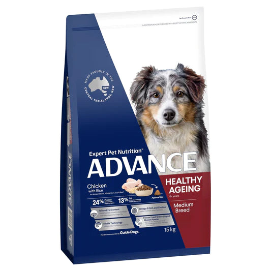 Advance Adult Medium Breed Healthy Ageing Chicken with Rice Dry Dog Food