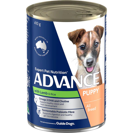 Advance Puppy Growth Lamb and Rice Cans 12 x 410g