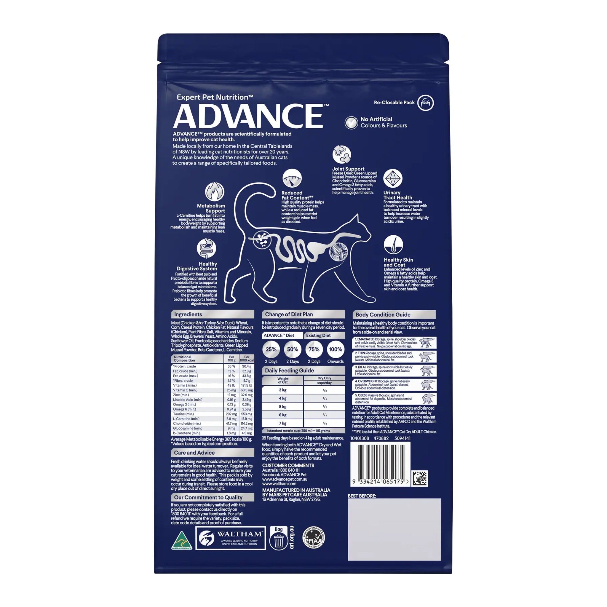 Advance Cat Adult Healthy Weight Chicken