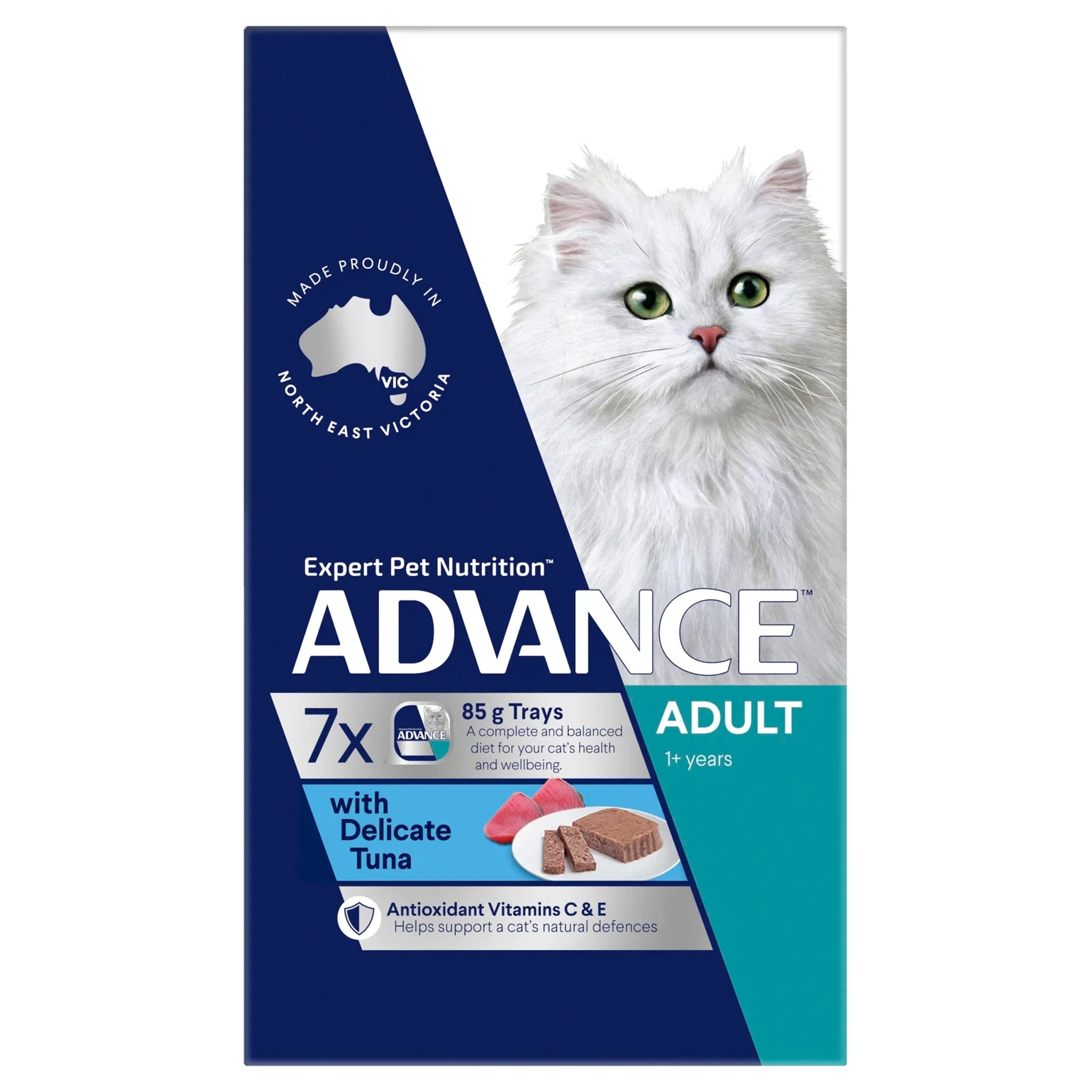 Advance Cat Adult with Delicate Tuna Trays 7 x 85g
