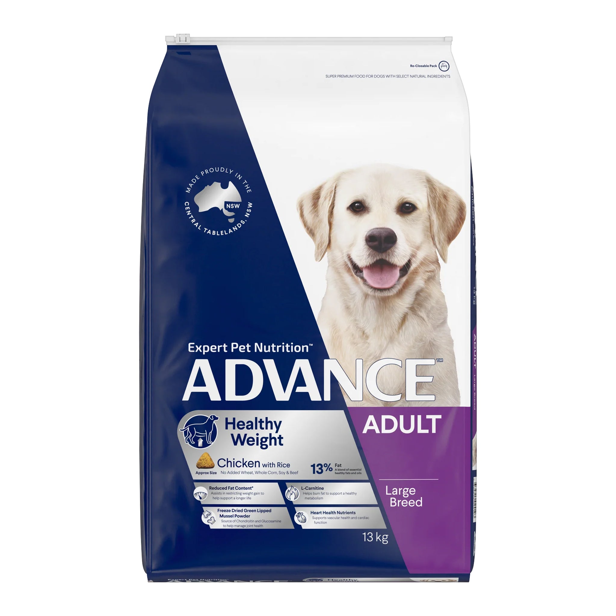 Advance Healthy Weight Adult Large Breed Chicken with Rice