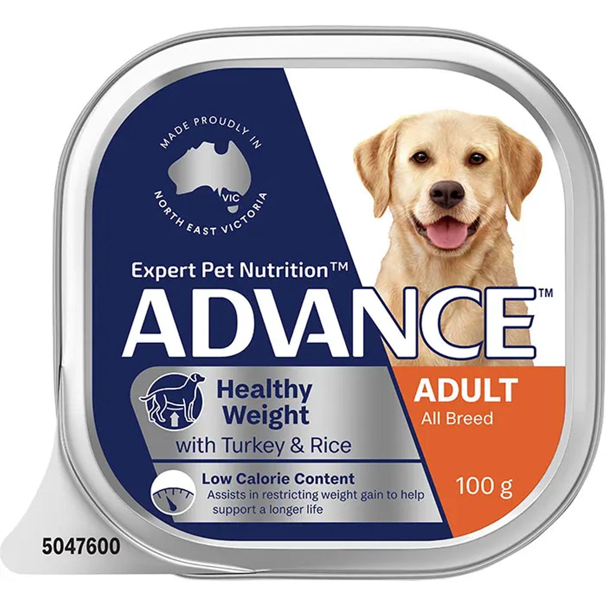 Advance Healthy Weight Adult All Breed Turkey with Rice Trays 12 x 100g