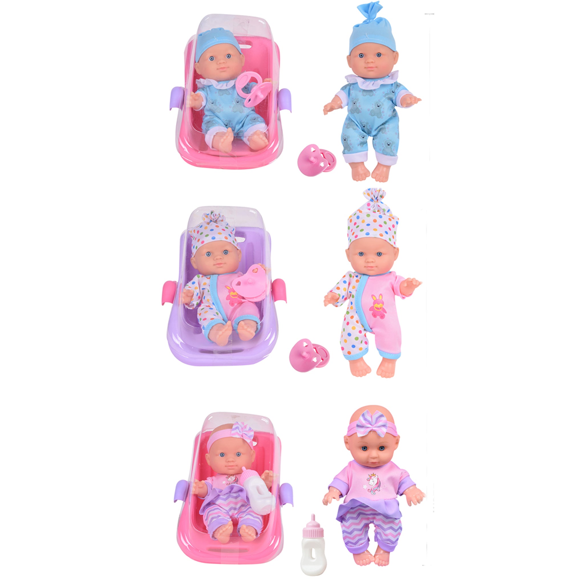 Baby Doll in Carry Capsule 22cm assorted