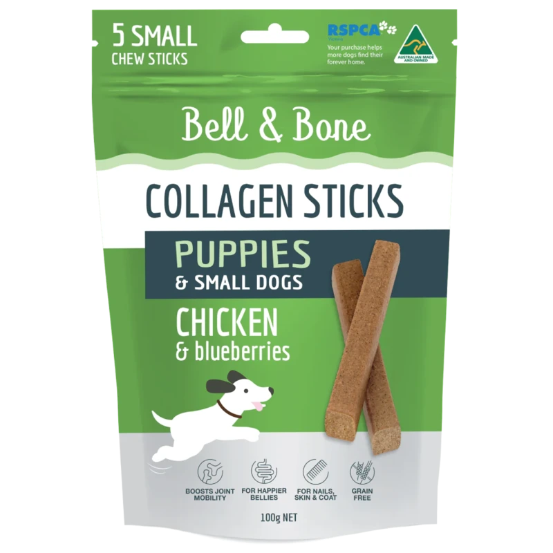 Bell & Bone - Collagen Chew Sticks for Puppies and Small Dogs - Chicken