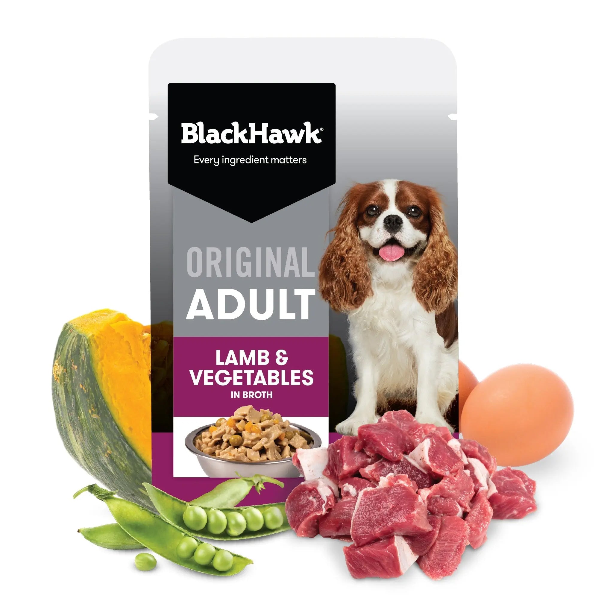 Black Hawk Original Adult Wet Dog Food 85g – 12 Pack