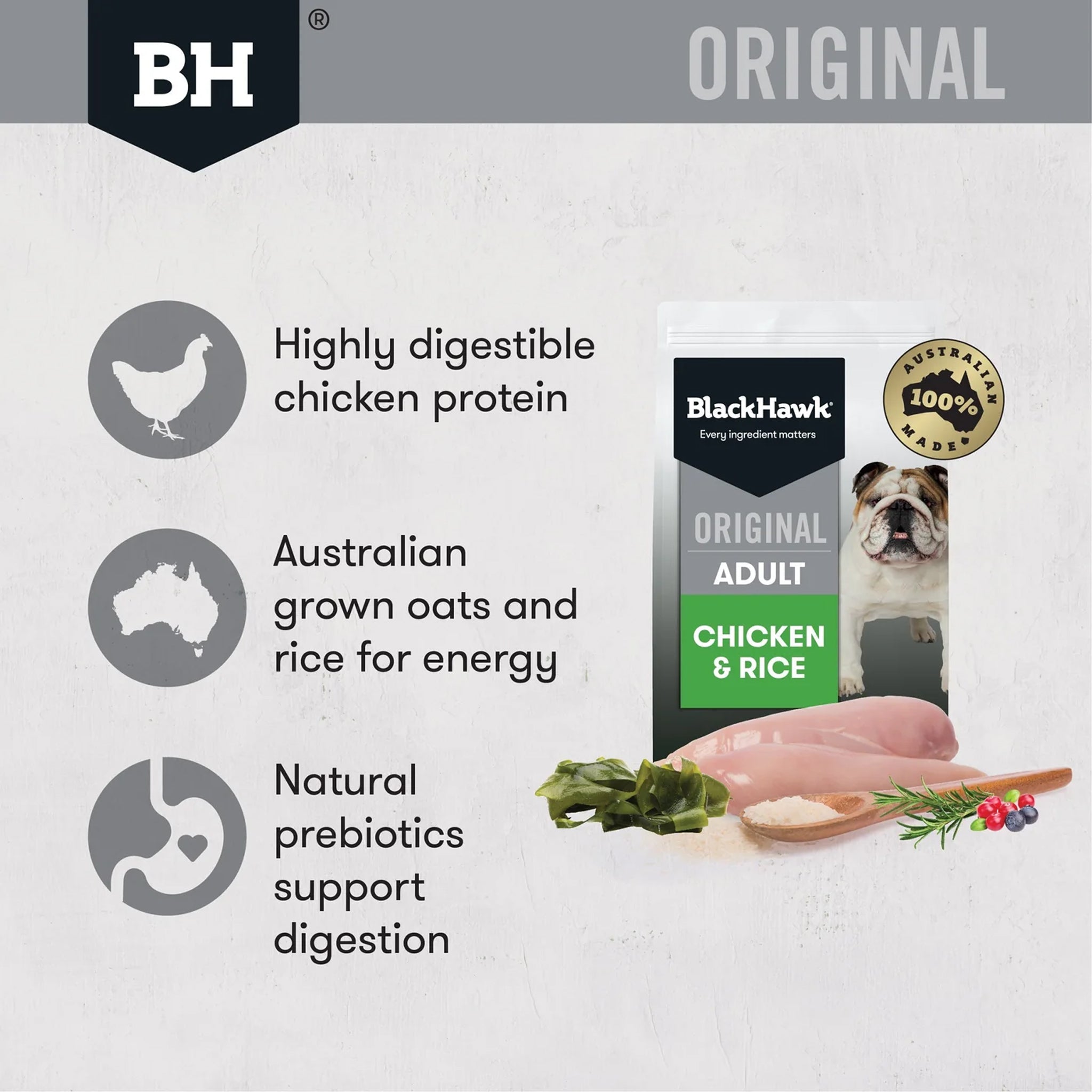 Black Hawk Adult Chicken & Rice Dry Dog Food