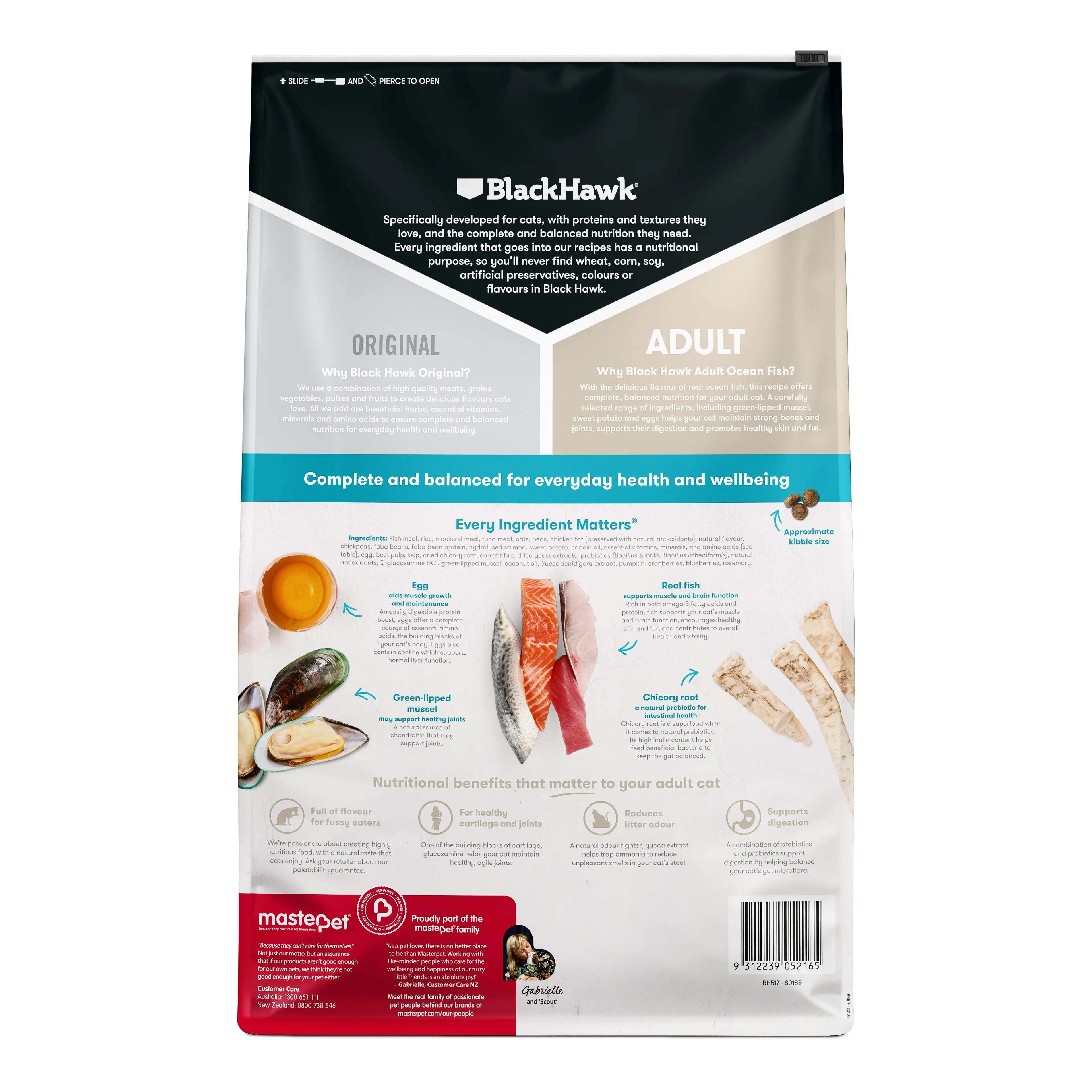 Black Hawk Adult Ocean Fish Dry Cat Food