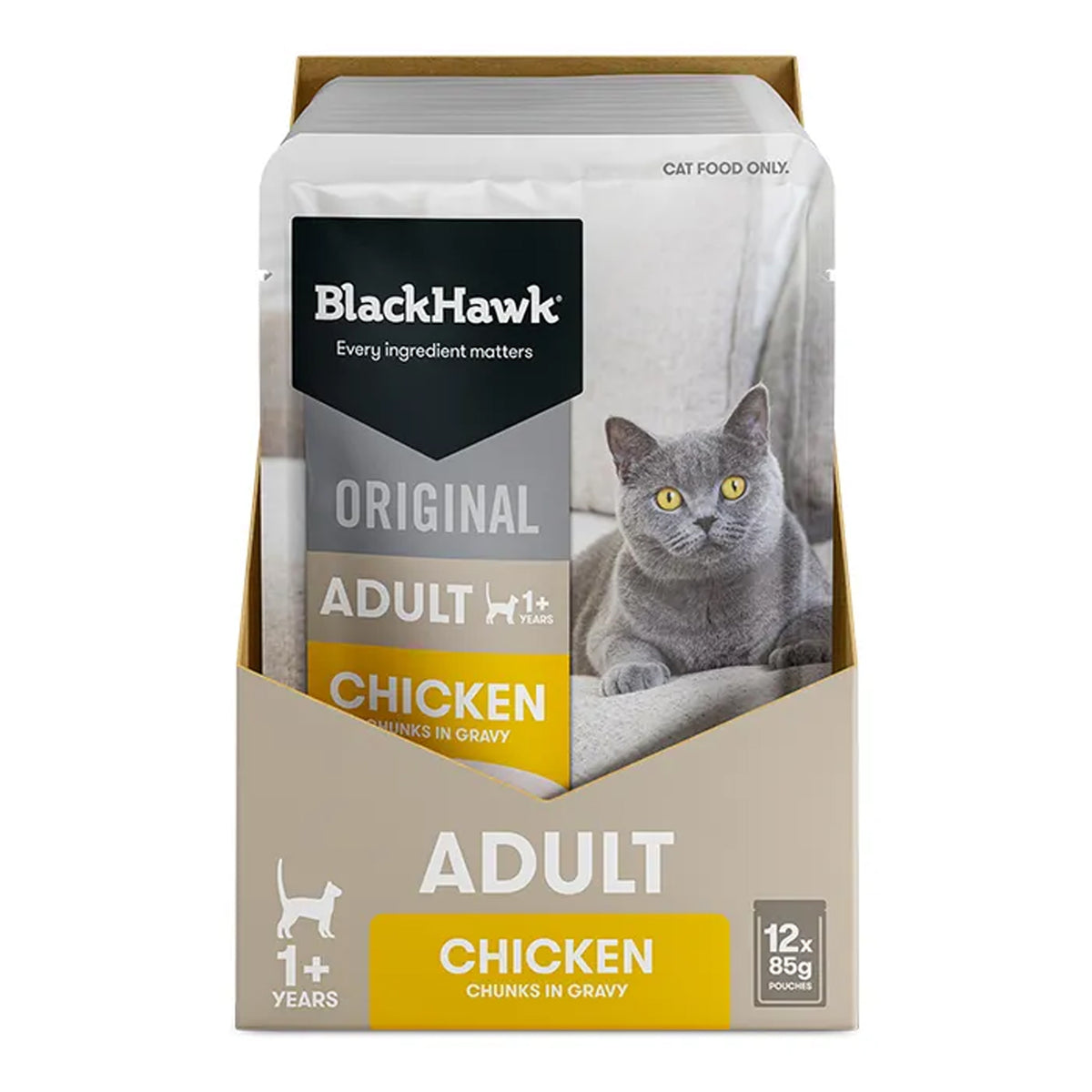 Black Hawk Cat Chicken in Gravy 12 x 85g