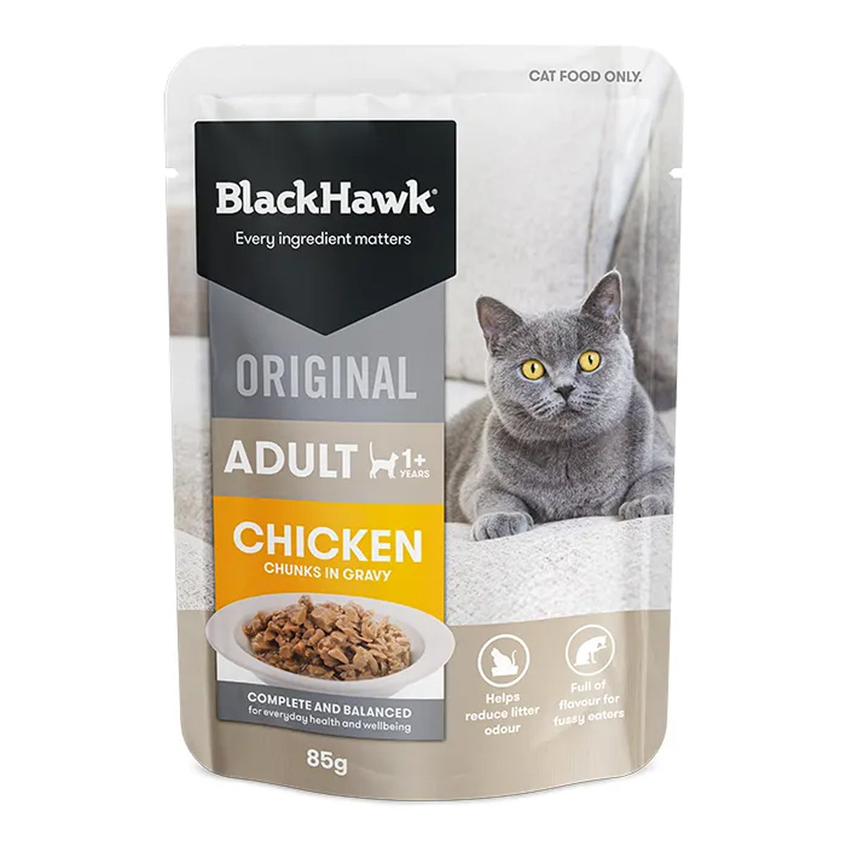 Black Hawk Cat Chicken in Gravy 12 x 85g