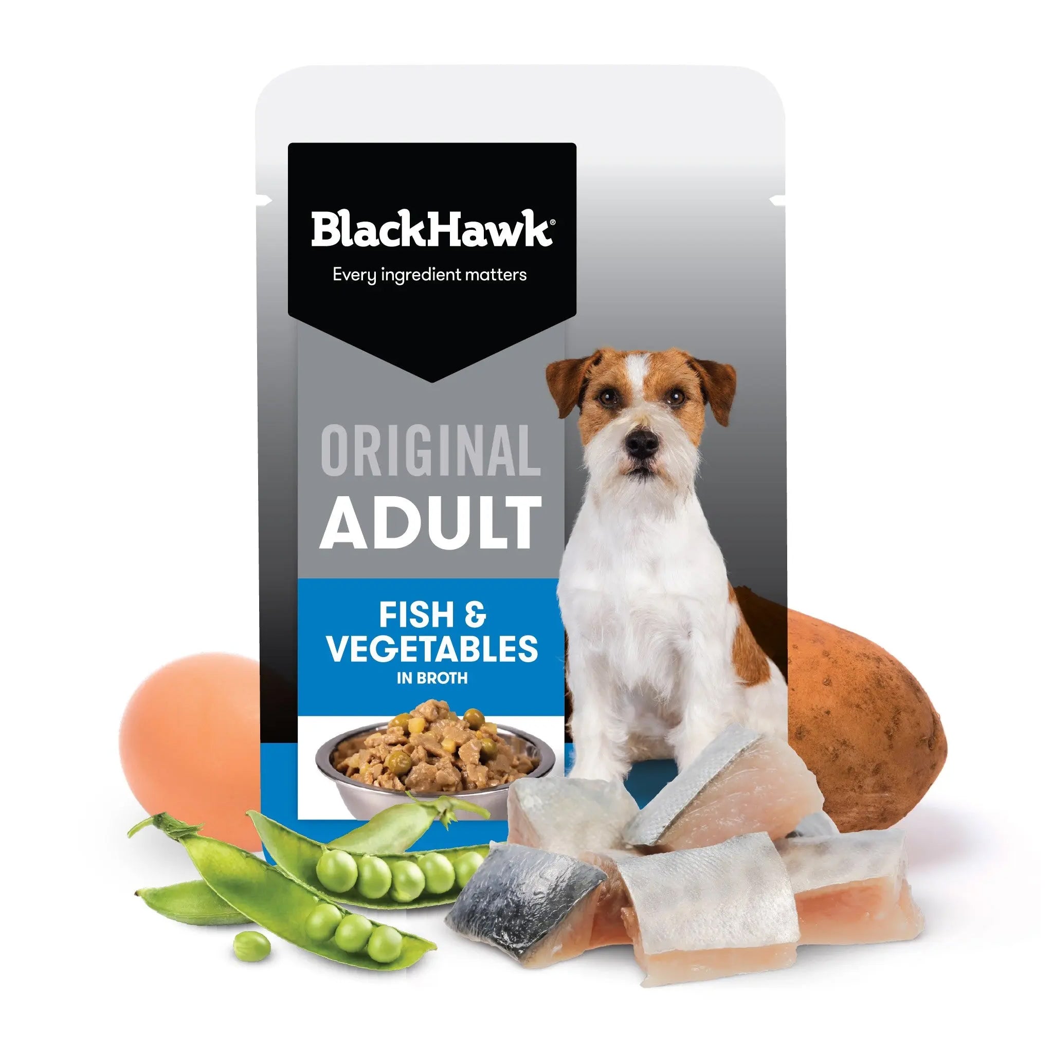 Black Hawk Original Adult Wet Dog Food 85g – 12 Pack