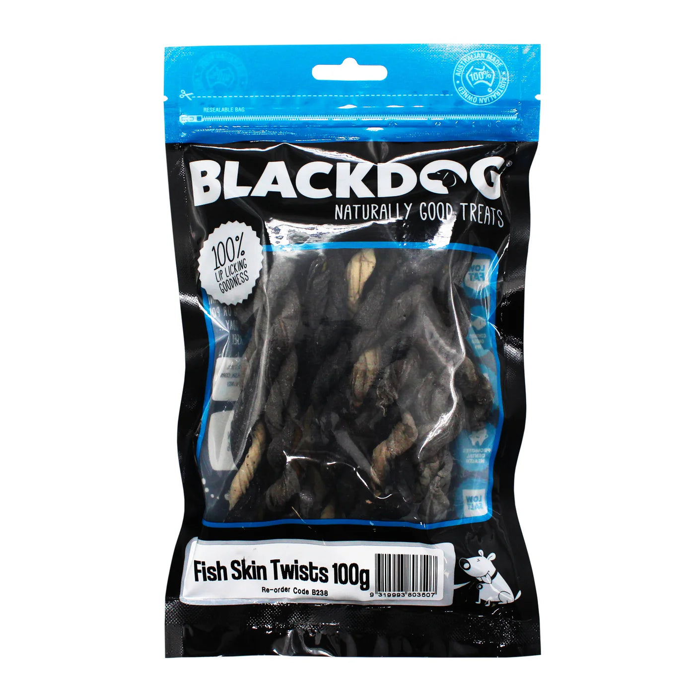 Blackdog Fish Skin Twists 100g