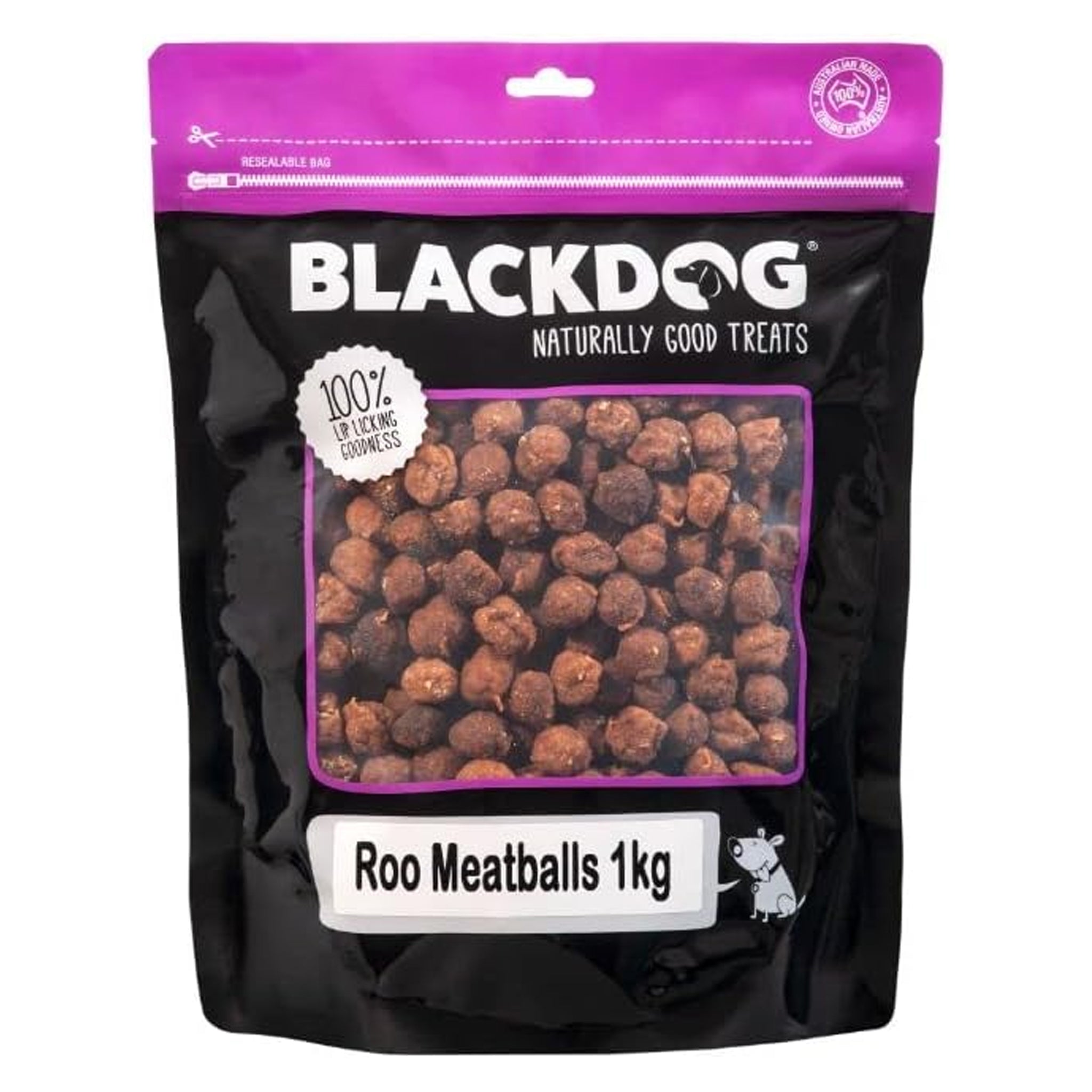 Blackdog Kangaroo Meat Balls Dog Treats 1kg