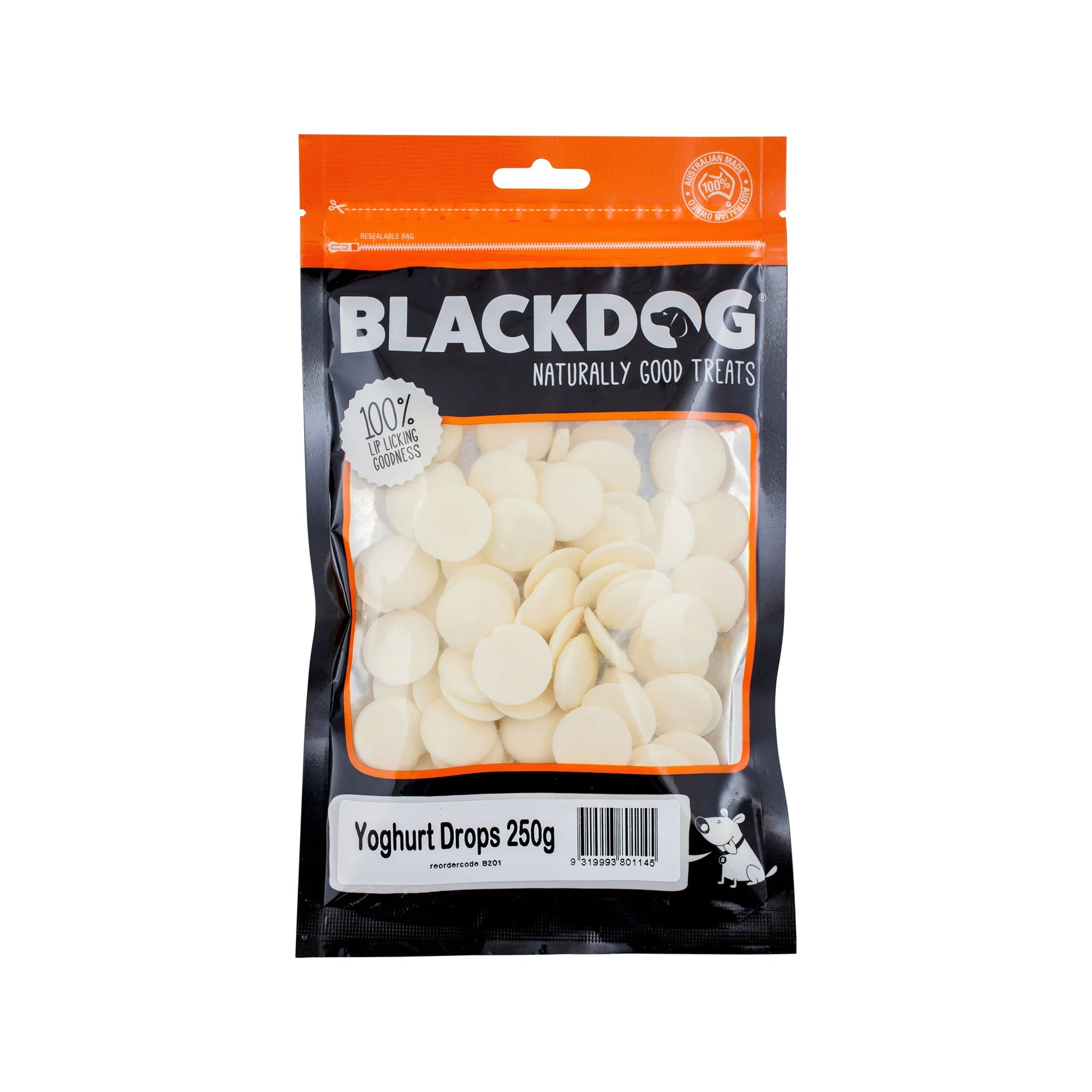 Blackdog Yoghurt Drops Dog Treats 250g