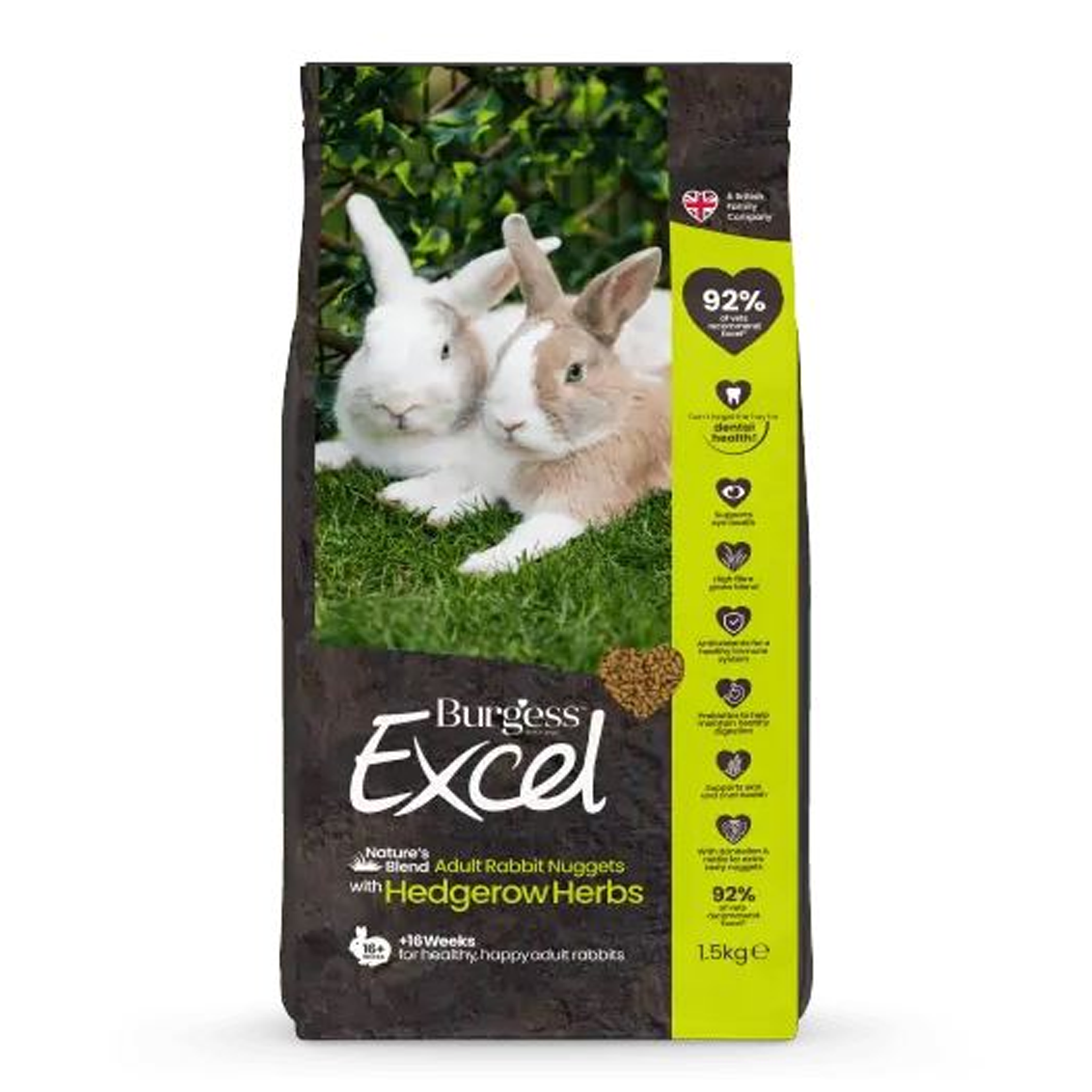 Burgess Excel Adult Rabbit Natures Blend 1.5kg