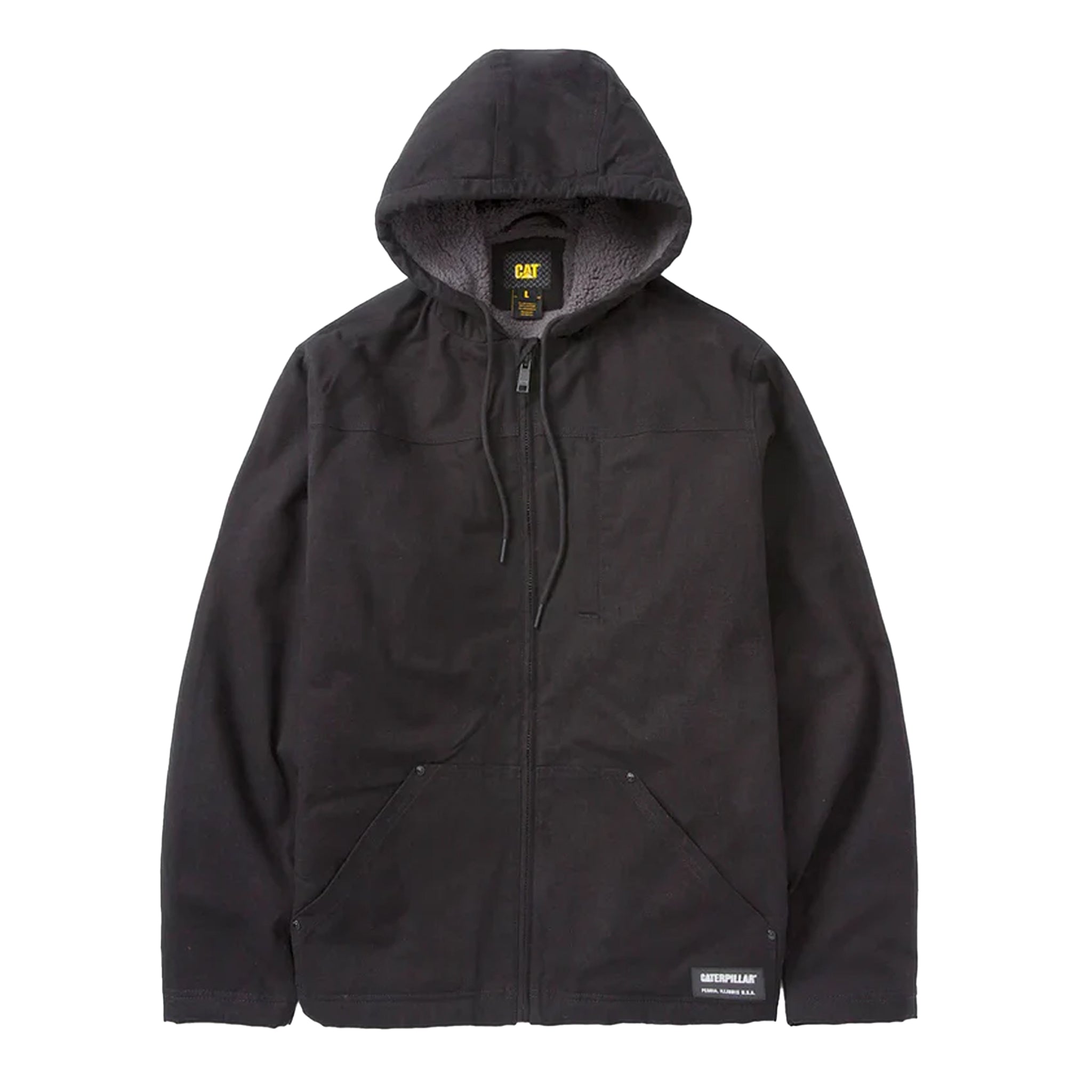 CAT Hooded Sherpa Lined Jacket