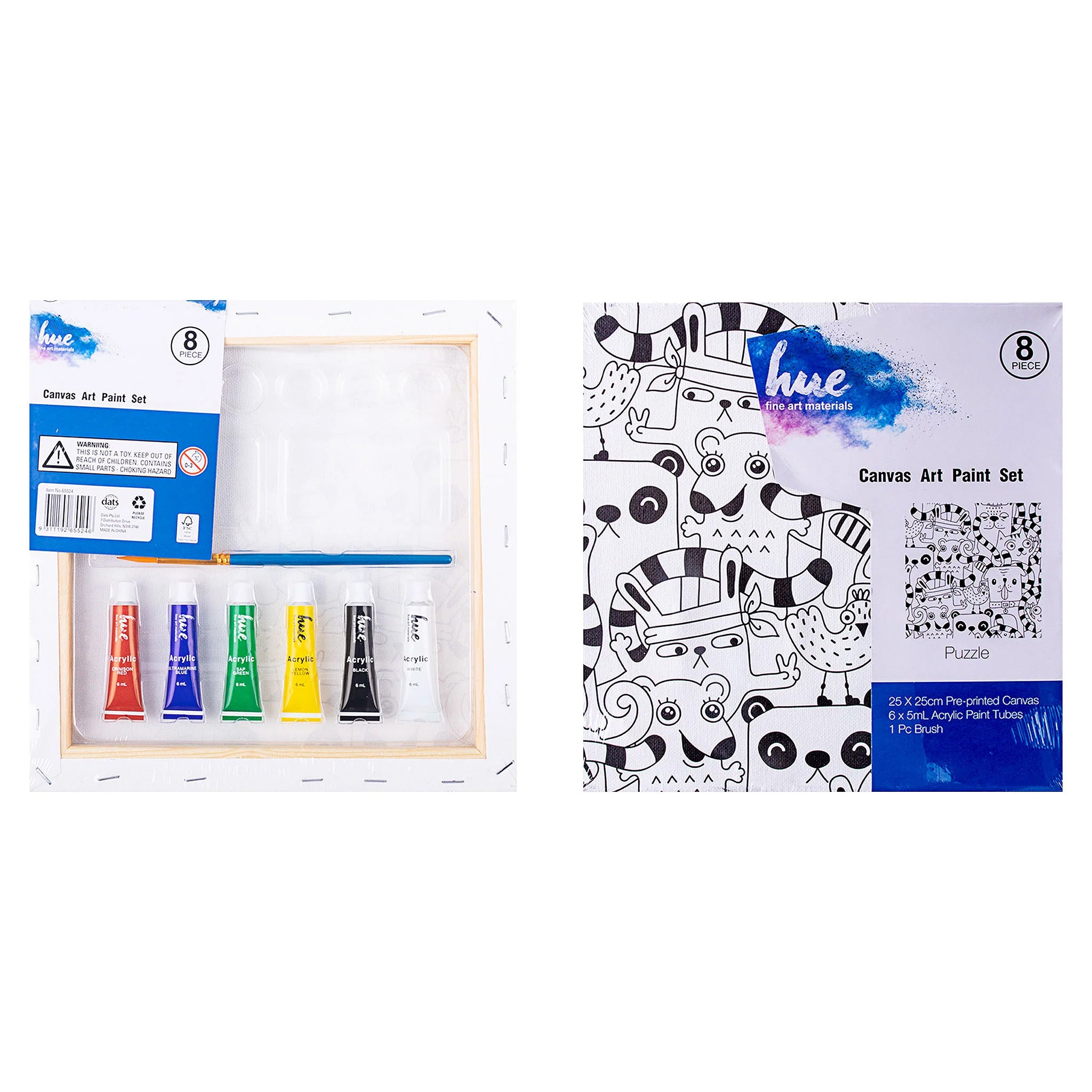 Canvas Art Paint Set Puzzle FSC 100%