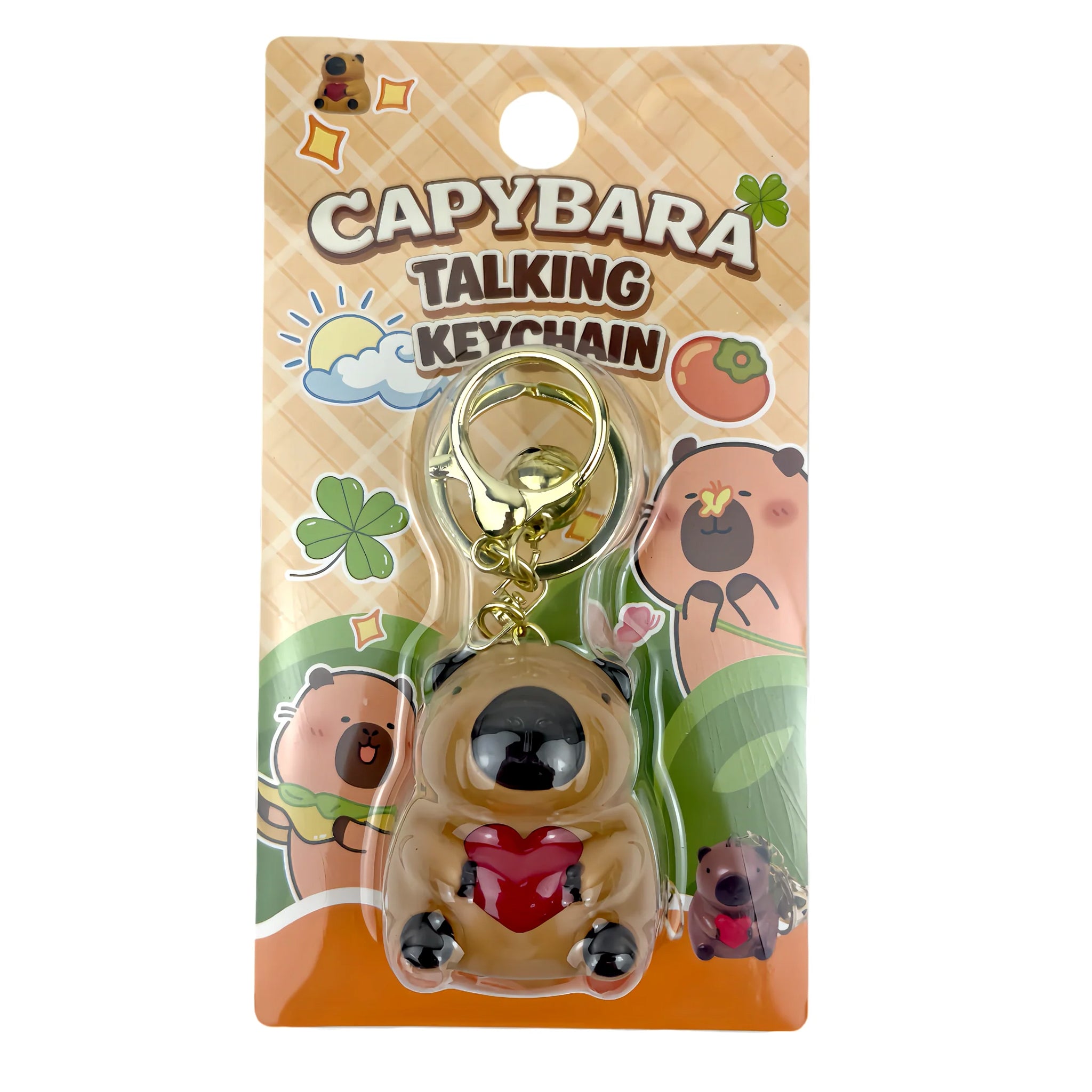 Capybara Talking Keychain assorted