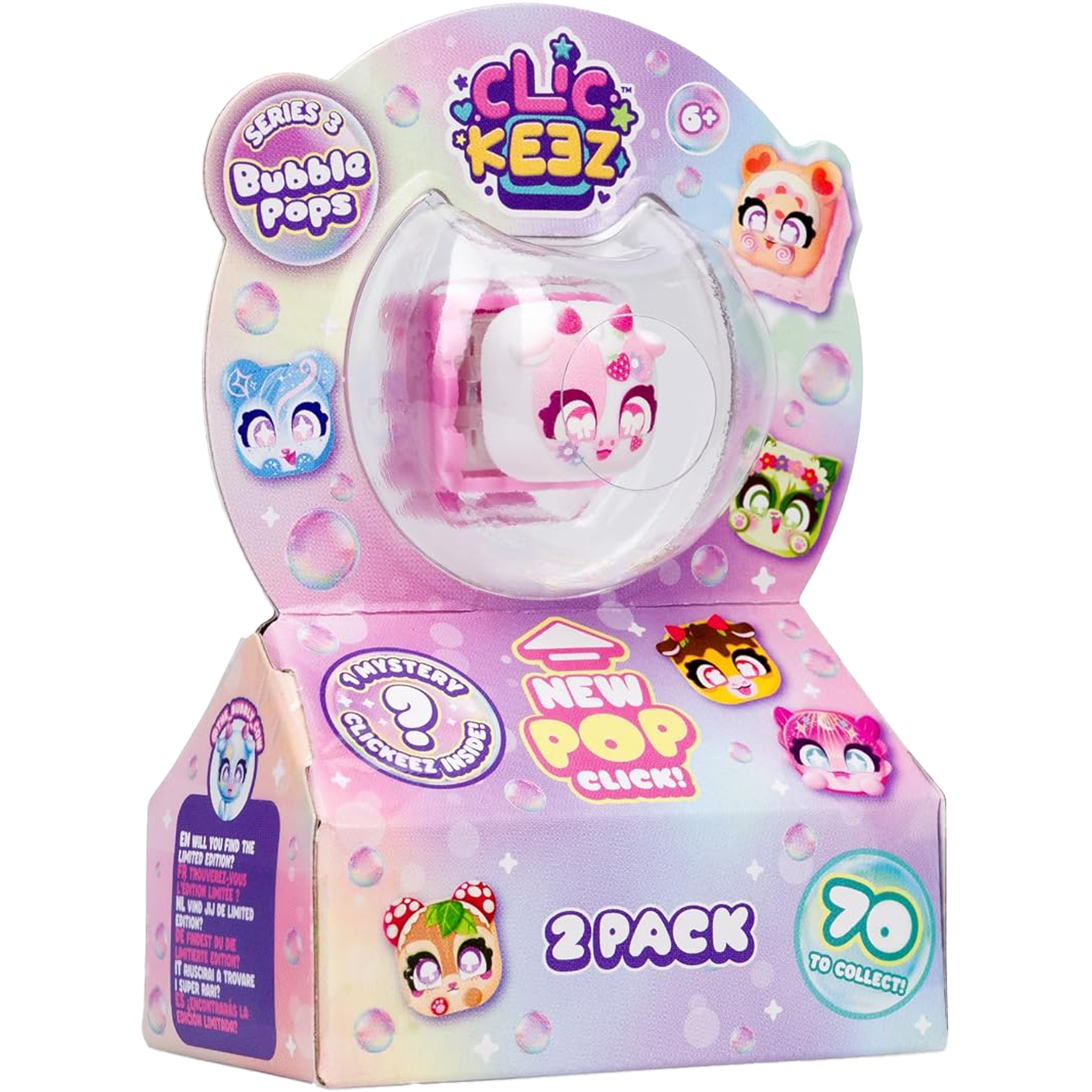 Clickeez Series 3 Bubble Pops 2 Pack assorted