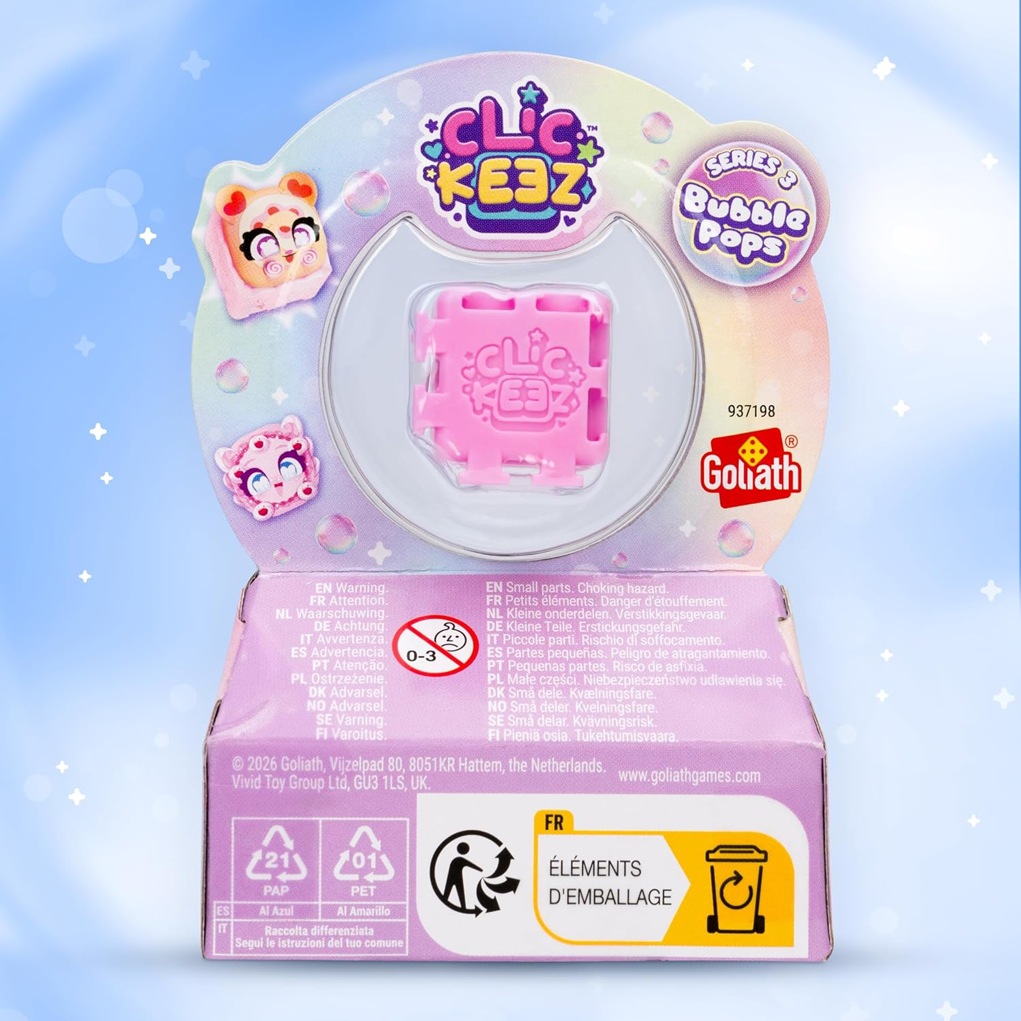 Clickeez Series 3 Bubble Pops 2 Pack assorted