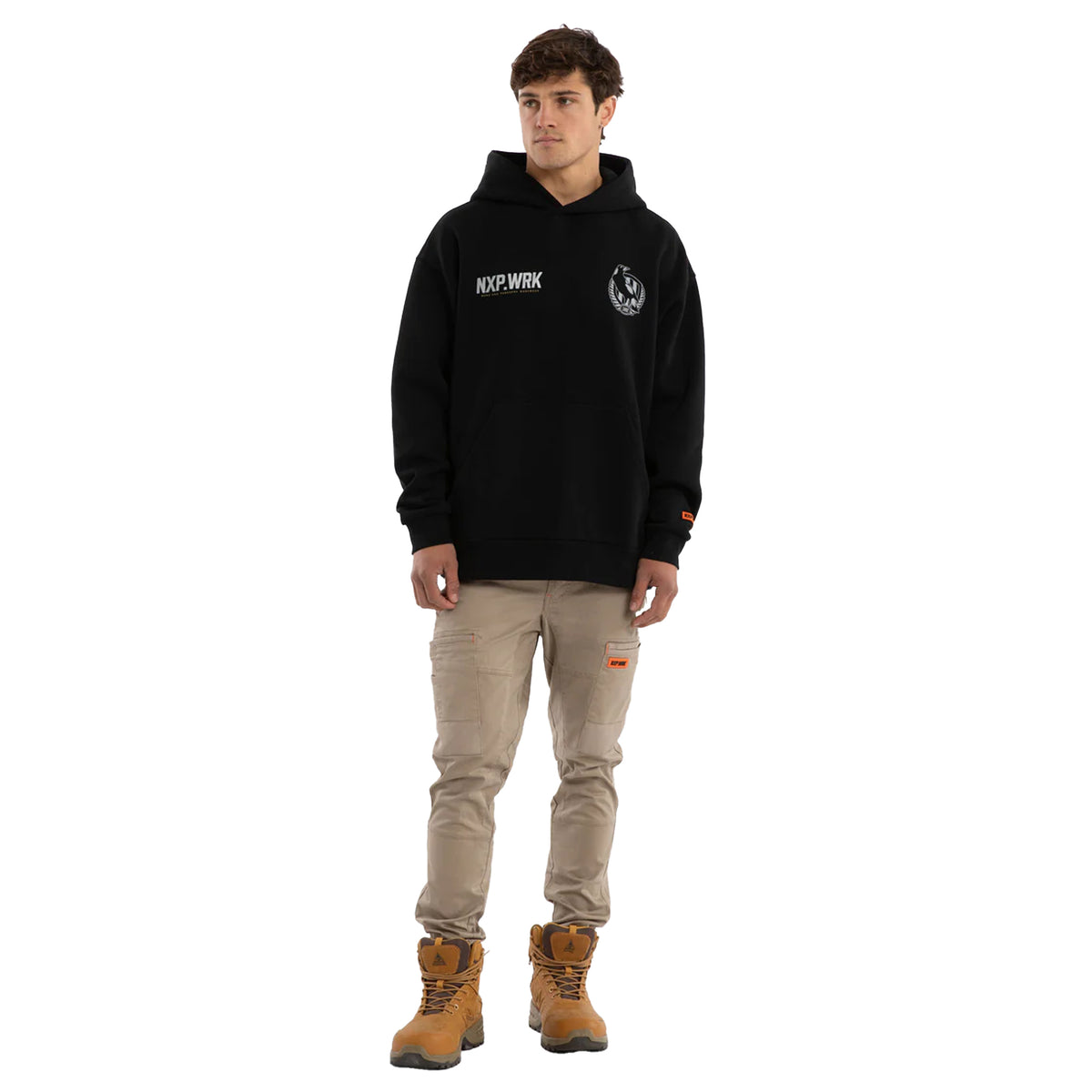 Collingwood Magpies Subject Hoodie Jet Black