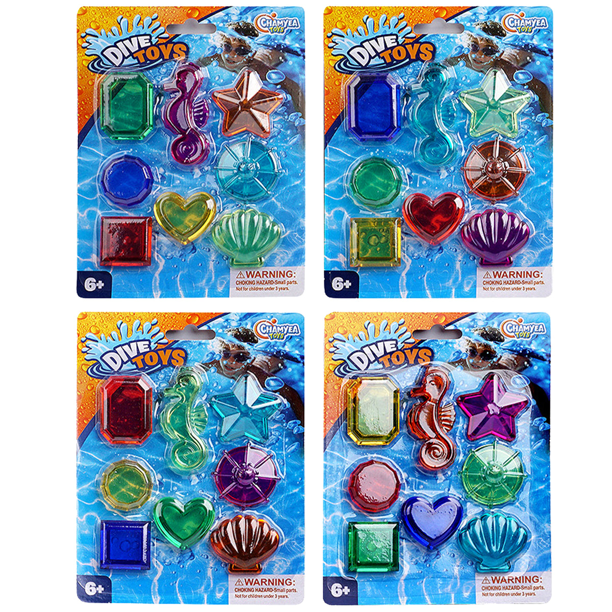 Diving Gems 8 Pack Pool Game Assorted