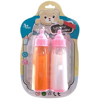 Doll Baby Magic Drink Bottles 2 Pack – Milk & Juice