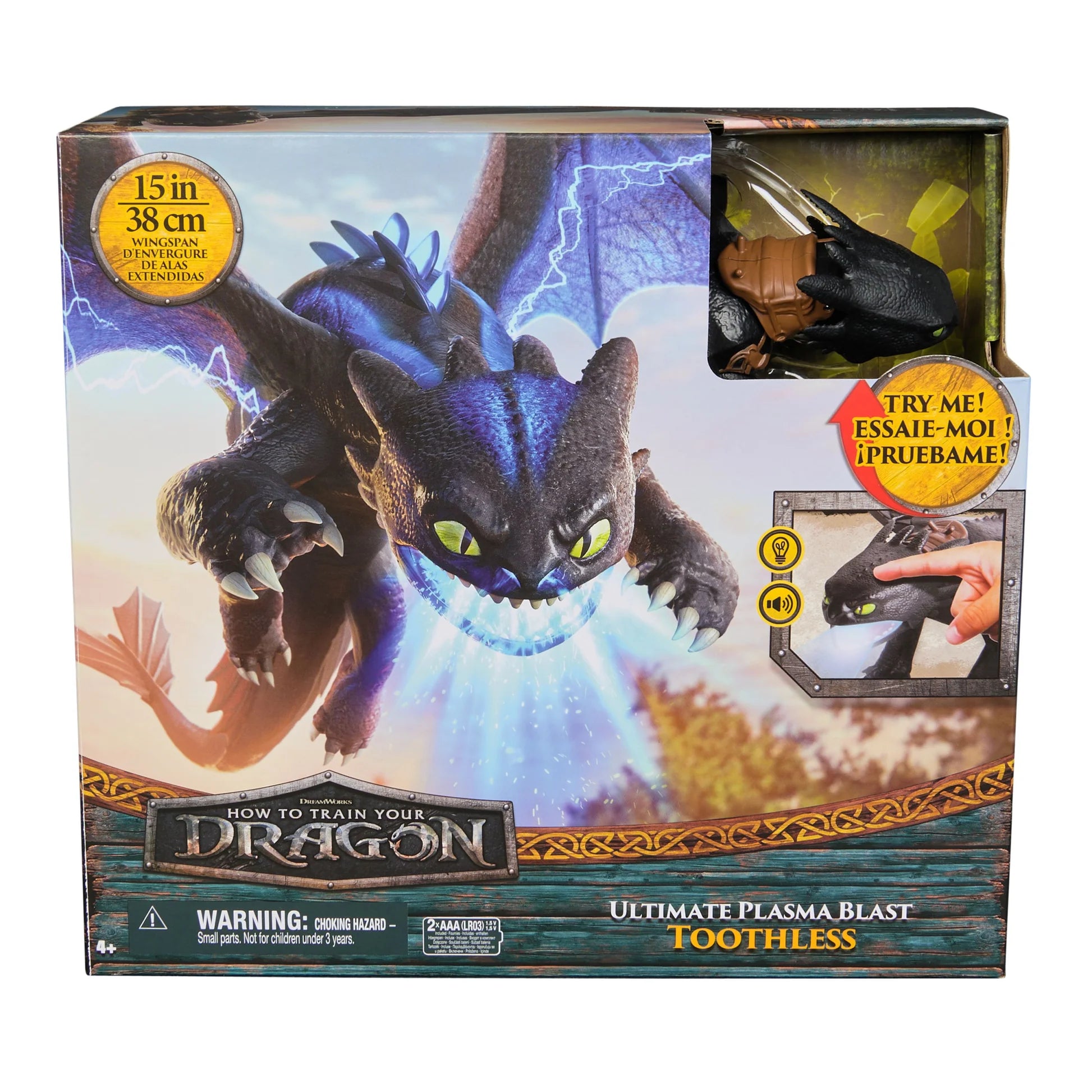 How to Train Your Dragon Ultimate Plasma Blast Toothless Figure xx